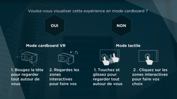 Réalité virtuelle expérience