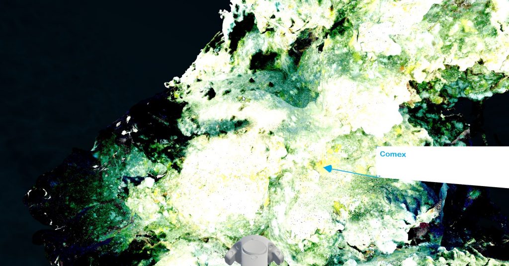 VR pointcloud 3D scan nuage de points 